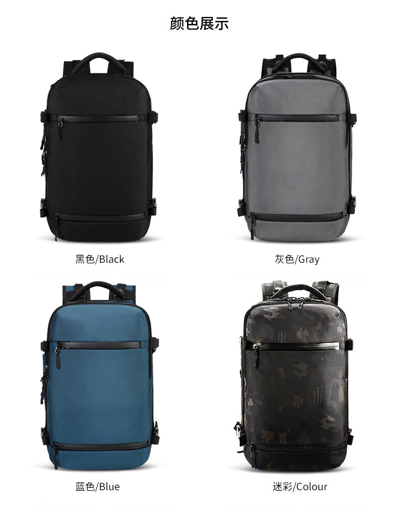 ozuko Men's Backpack Business Travel Computer Bag Outdoor Multifunctional Commuting Backpack Waterproof