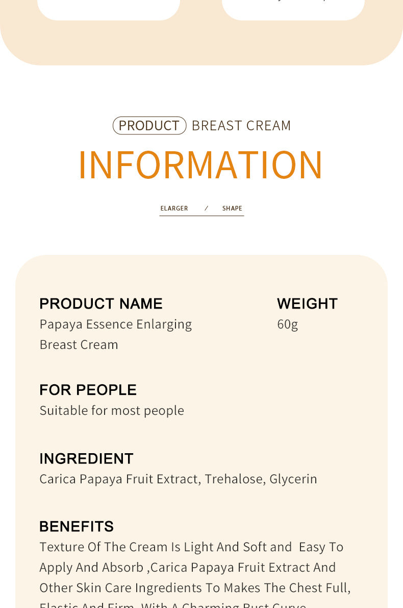 Full English Body Cream SADOER Papaya Coconut Extract Body Care60g  Foreign Trade Factory Direct Sales