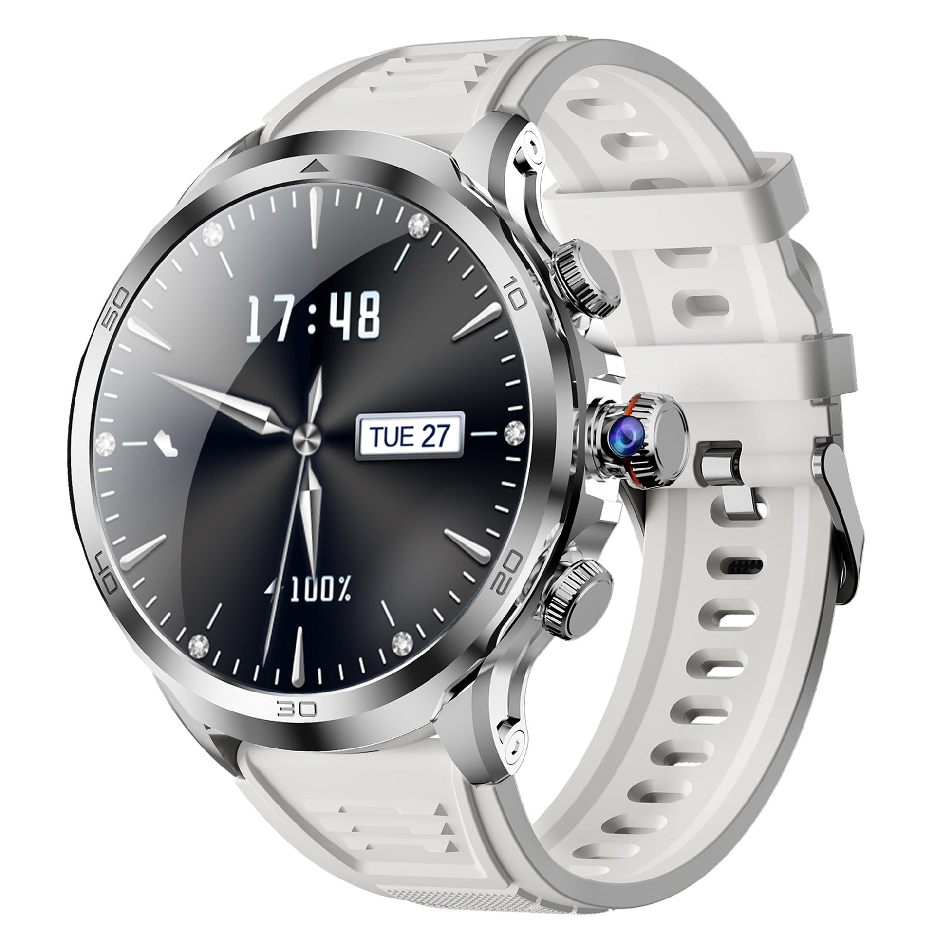 H19Smart Watch5G Global Connect Google Store APP Download Rotating Camera Video Call Photo Shooting Sports