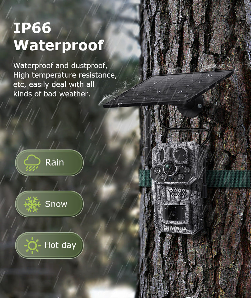 Camouflage Outdoor Forest Solar4G Camera GPS Positioning Outdoor Detection Night Vision Animal Detection Camera