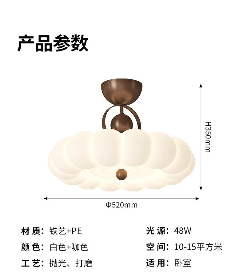 Bedroom Ceiling Light French Vintage Cream Master Bedroom Room Lighting Full Spectrum Eye Protection Modern Simple Study Light