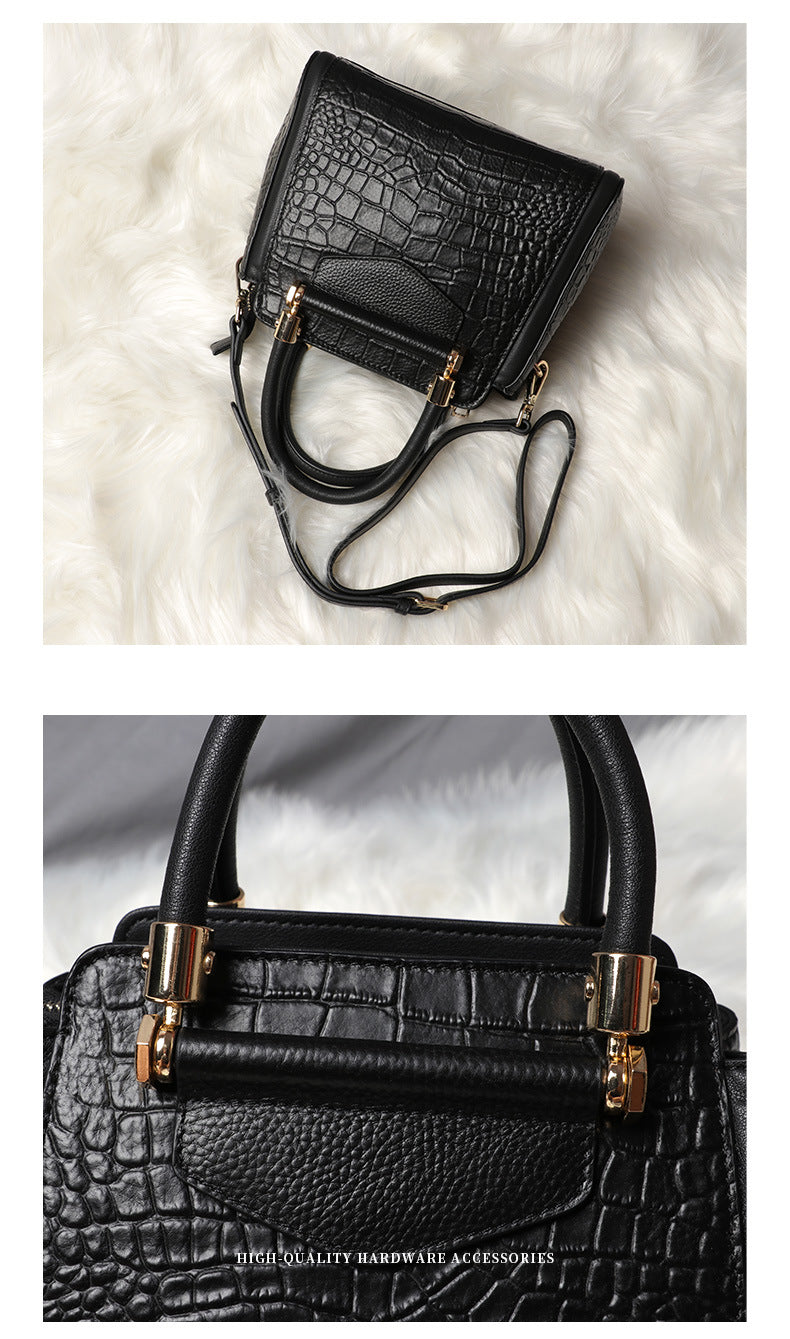 2024New Year's Fashionable and Elegant Crocodile Pattern Single Shoulder Handbag for Women