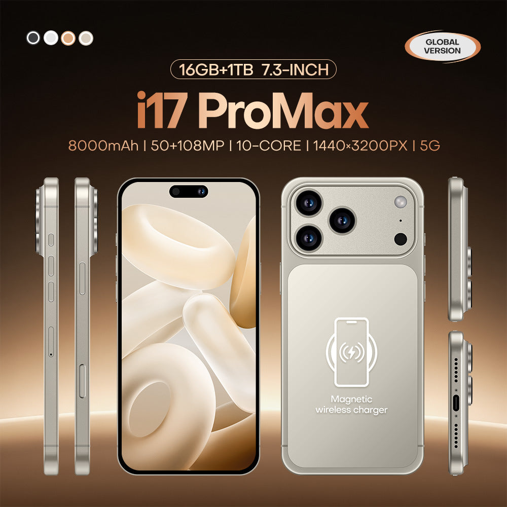 Hot Sale i17 Pro Max Android Smartphone16+1T Mobile phone source factory available
