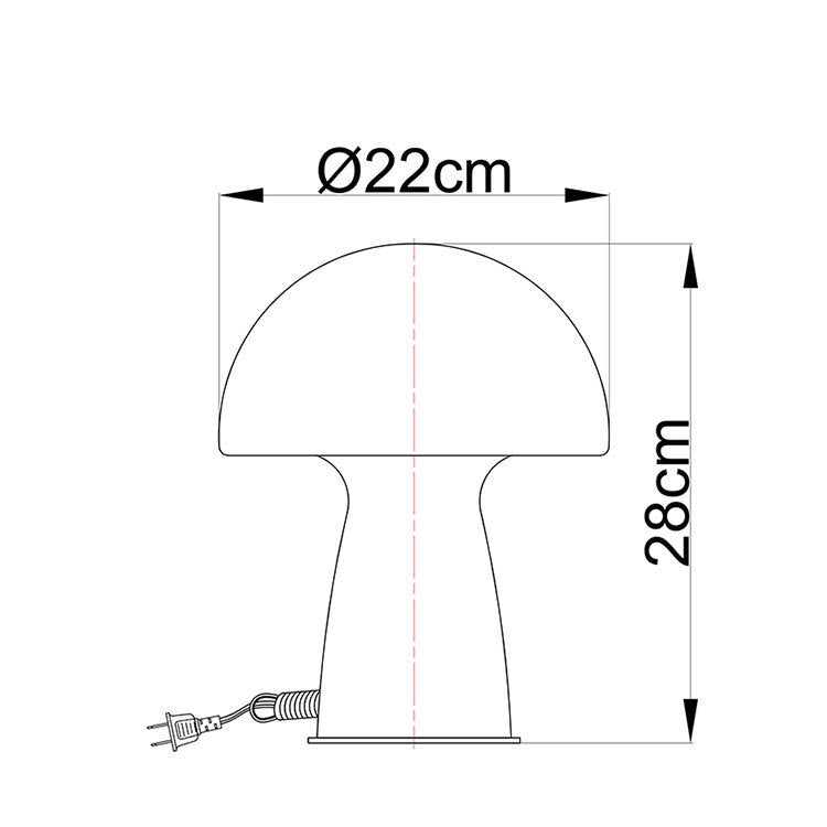 Bauhaus Table Lamp Nordic Minimalist Bedroom Mushroom Lamp Creative Yellow White Bauhaus Lamp Manufacturer Customization