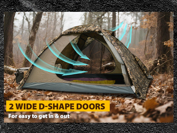 Jituo Camping Tent Canopy3-4Double-layer Winter and Summer Dual-use Tent Portable Four-season Tent Outdoor Rainproof