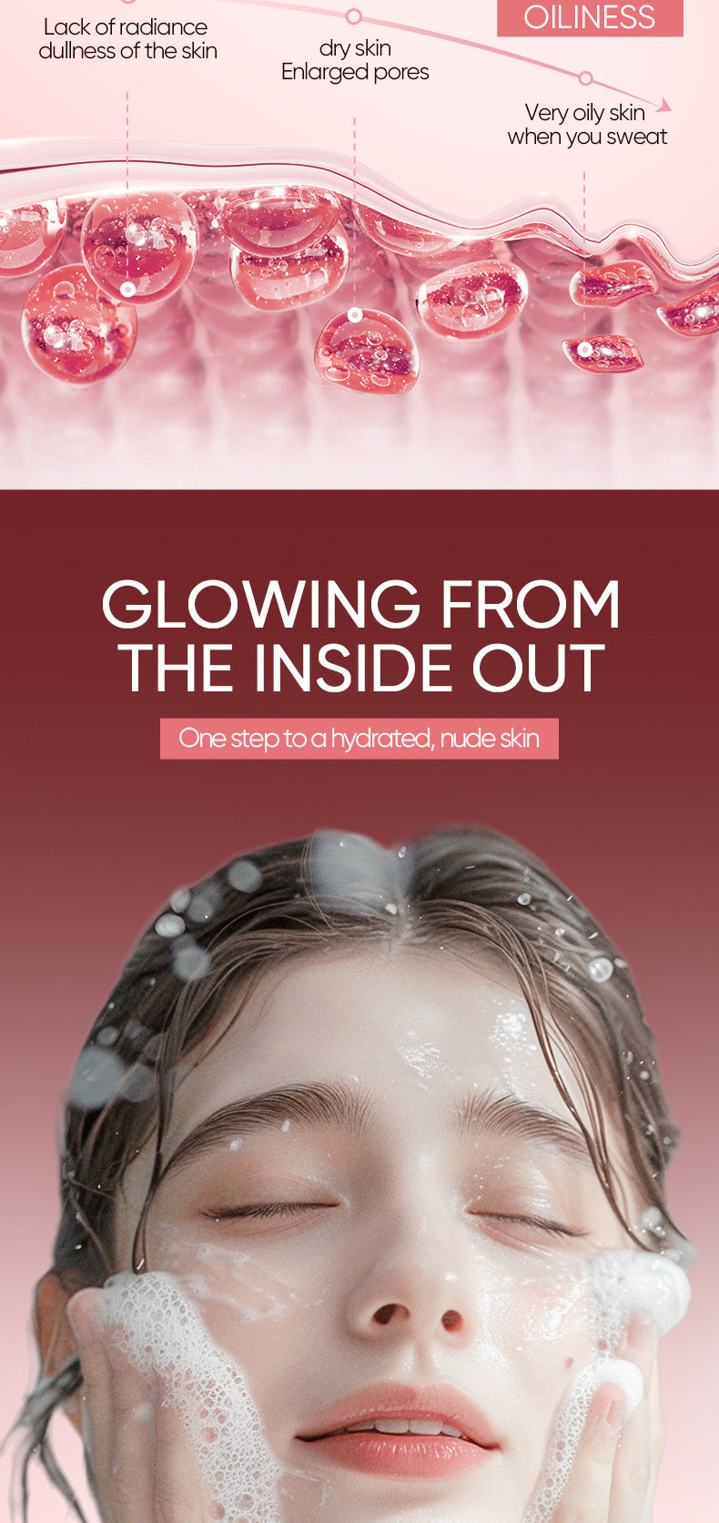 Niacinamide Skin Rejuvenating Facial Cleanser BIOAOUA Hydrating Deep Cleansing Facial Cleanser Cross-Border Foreign Trade Wholesale