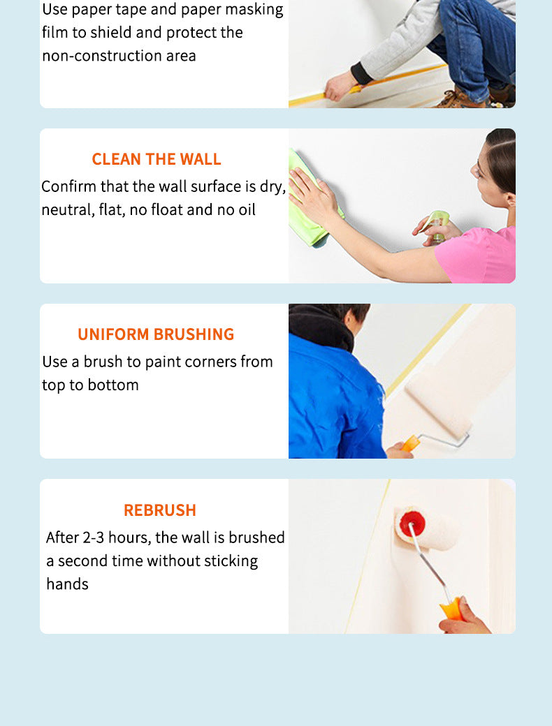 Wall Latex Paint Indoor Household Wall Paint Renovation Repair Color Adjustment Paint Water-based Paint Interior Wall Repair