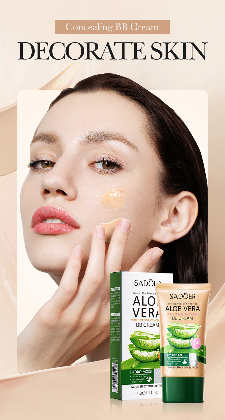 Full English Aloe Vera Long-lasting Concealer BB Frost SADOER Contouring and Shaping Makeup BB Wholesale  Foreign Trade Frost