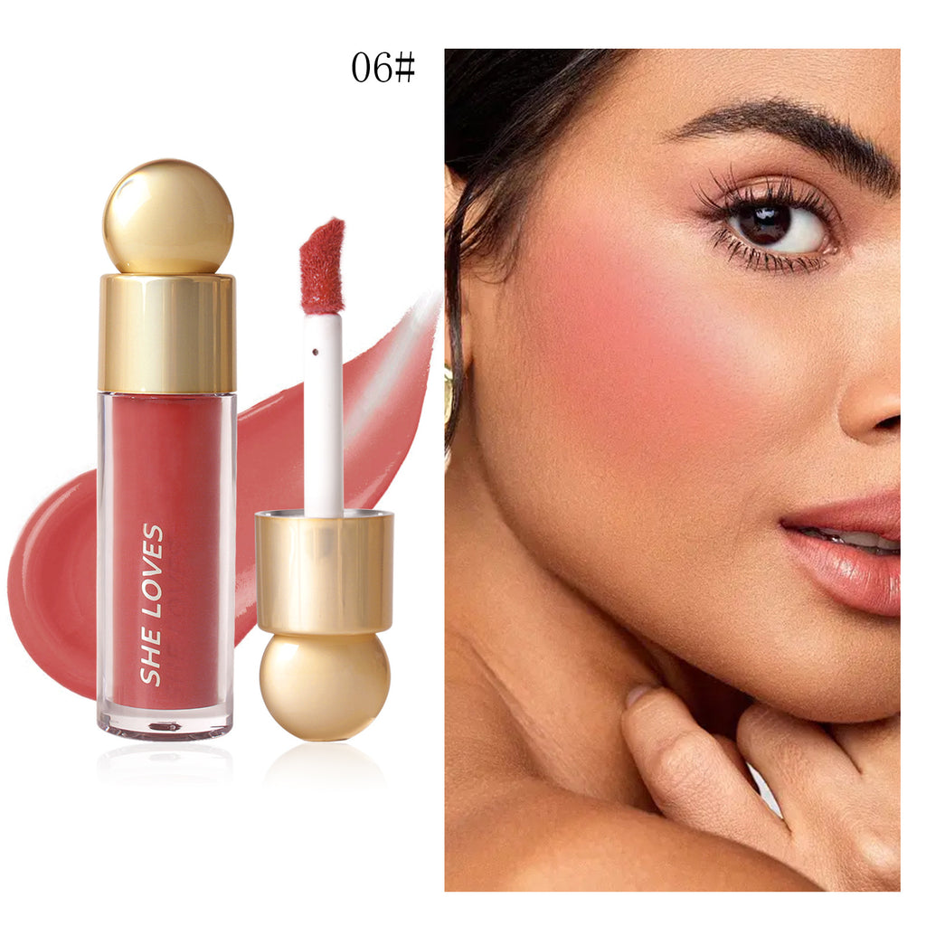 Makeup sheloves Liquid Blush Multi-Color Matte Sunburn Long-Lasting Easy to Apply Lip and Cheek Multi-Use Blush Cream