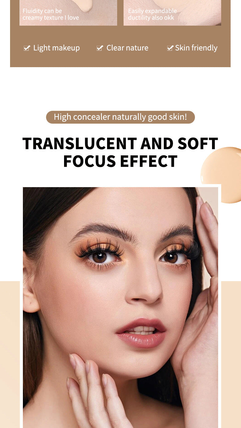 Dropshipping Beauty Color-Changing Foundation30ml Concealer Yellow Black Skin Foundation Waterproof Sweat E-commerce