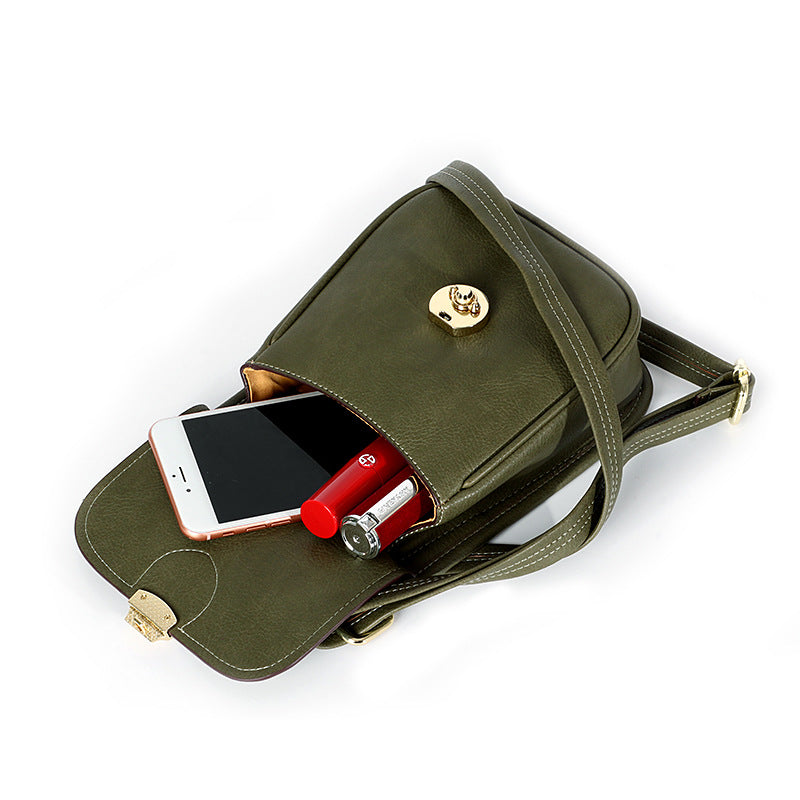 Autumn New Trendy Fashion Korean Version Phone Bag for Women, Niche Design Small Square Bag, Unique Simple Versatile Crossbody Bag