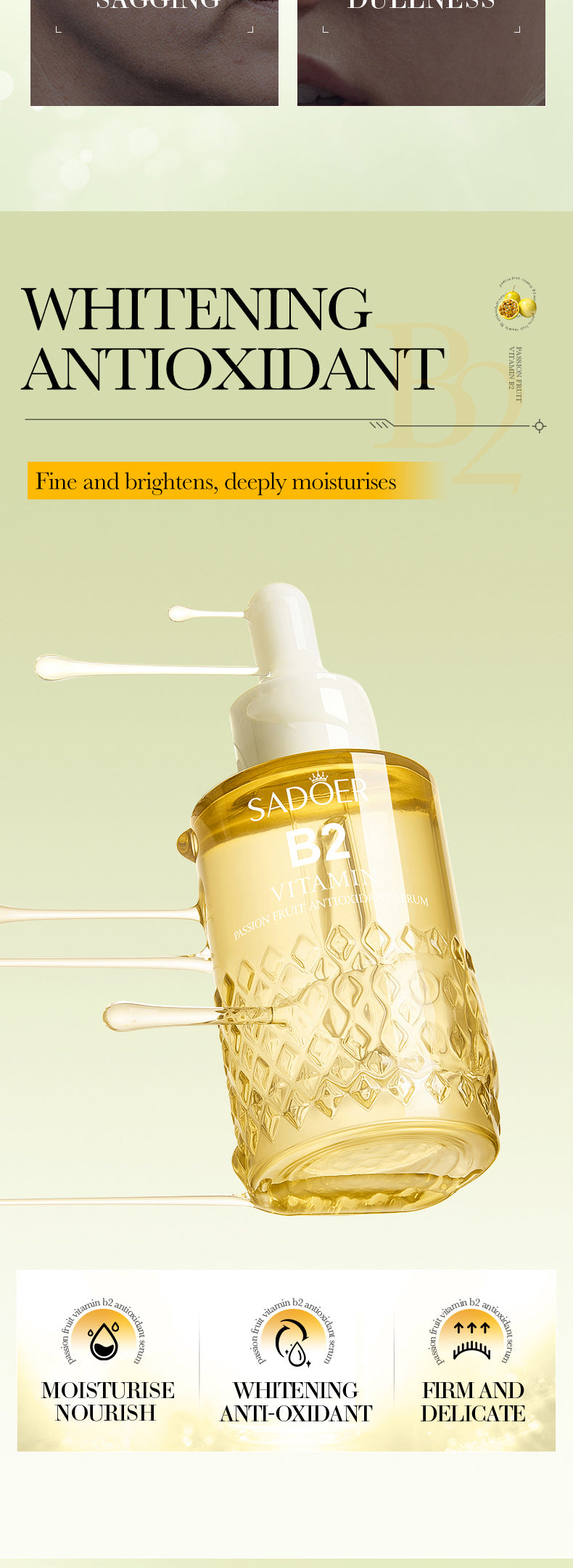 Vitamin Series Essence SADOER Anti-oxidant Hydrating Essence Cross-Border Wholesale