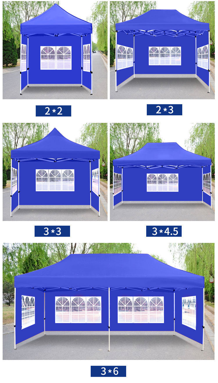 Four-Corner Rainproof Automatic Tent Large Umbrella Four-Legged Canopy Outdoor Stall Use Sunshade Rain Cover Wholesale