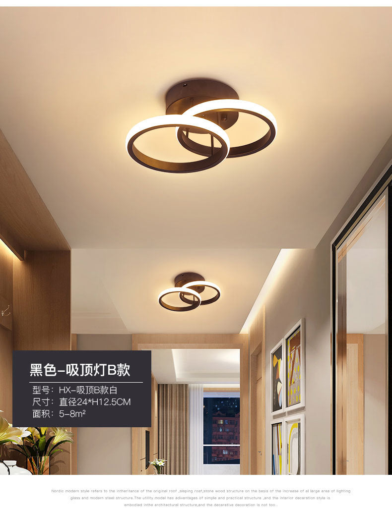 Aisle Light Entryway Hallway Light Iron Art Stair Light Cloakroom led Ceiling lamp balcony lamp Zhongshan lighting fixtures