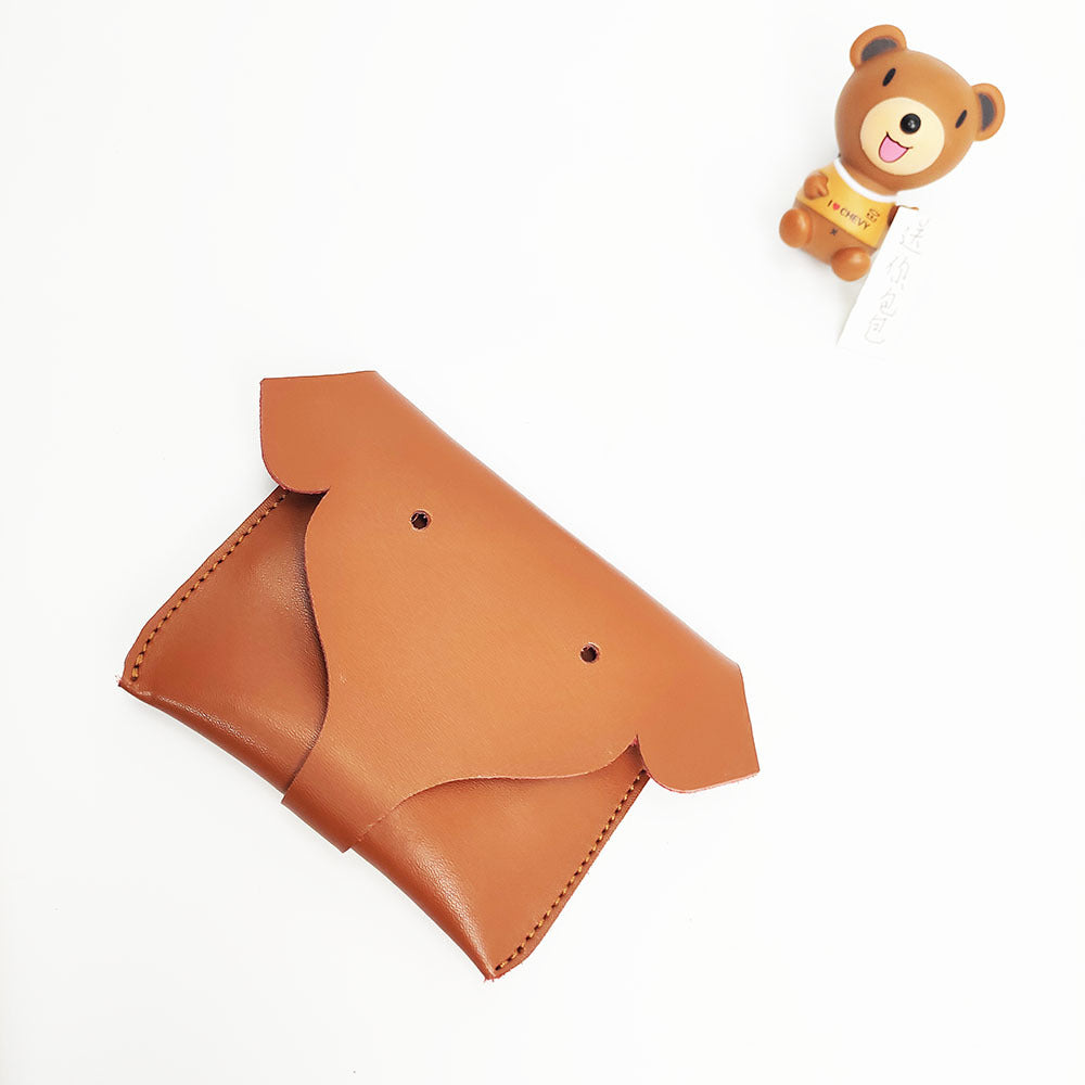 Guangzhou Factory Genuine Leather Cartoon Little Elephant Coin Purse Simple Card Bank Card Advertising Promotional Gift Trendy Product