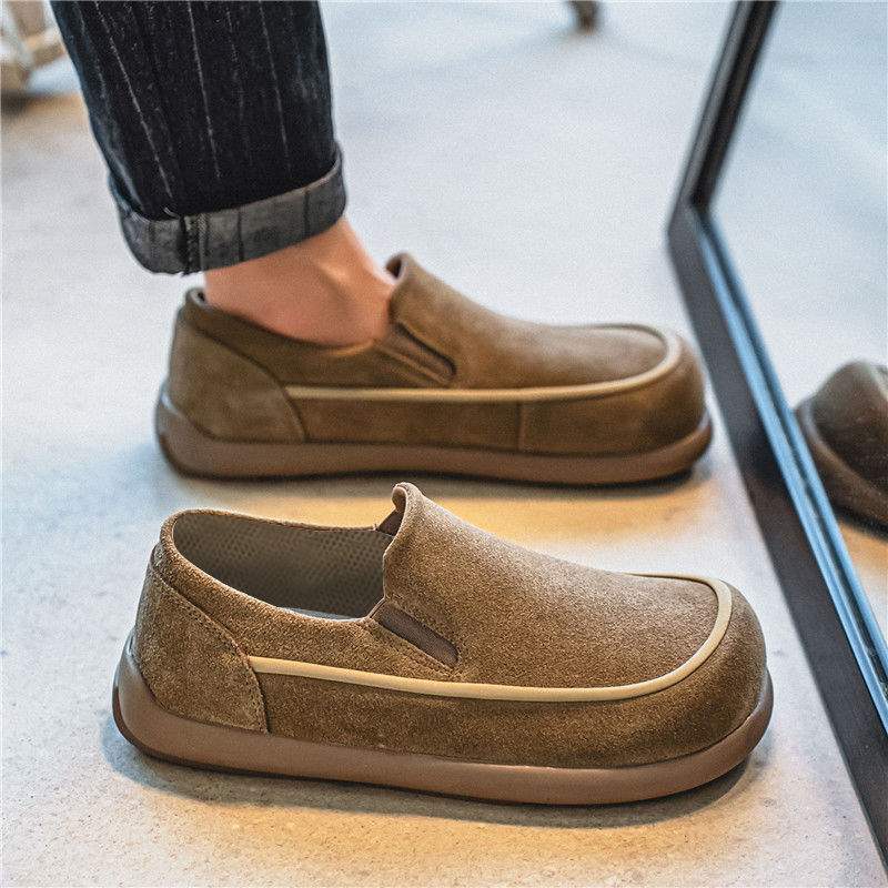 Birkenstock Shoes Men's Spring Anti-Slip Wear-Resistant Retro Sports Casual Shoes Men's Lazy Slip-On Large Size Loafers