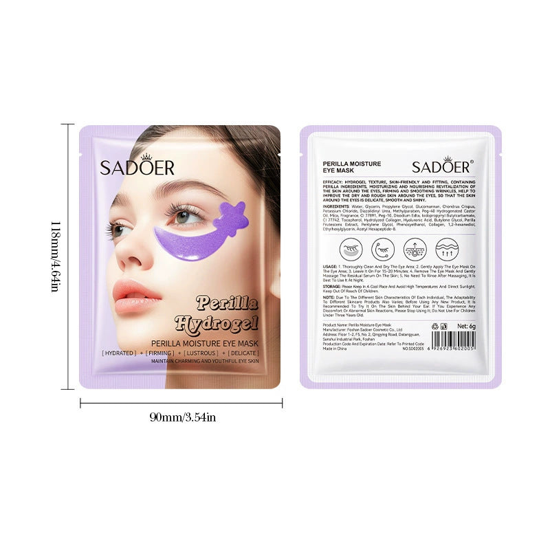 Full English Blueberry Fruit Smooth Eye Mask SADOER Moisturizing and Nourishing Eye Mask Patches  Wholesale