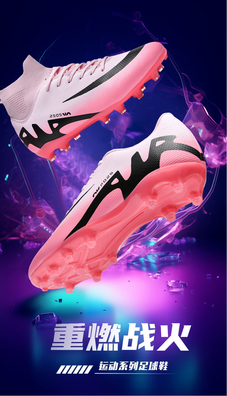 Assassin15Men's Football Shoes for Primary and Secondary School Students and Teenagers AG Spike tf Broken Nail Adult Competition Training Shoes