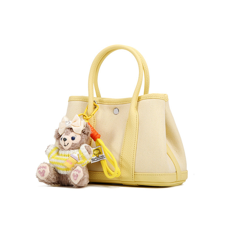 High-end Fashion Handheld Bucket Bag for Women Korean Style New Versatile Trendy Canvas Tote Bag Niche Casual Crossbody Bag