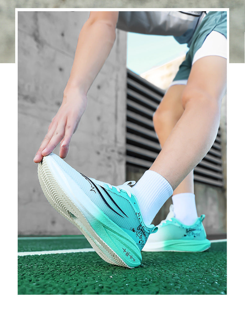 Autumn Winter New Style Feidian Carbon Plate Cushioning Rebound Sports Shoes Casual Fashion Men's Shoes Couple Breathable Comfortable Running Shoes