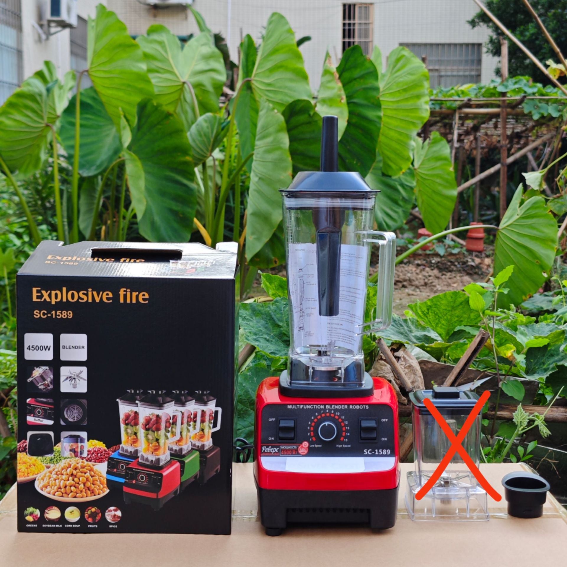 6in1blender Commercial Stainless Steel Blender Household Pure Copper Meat Grinder Ice Crusher Juicer Multi-Function