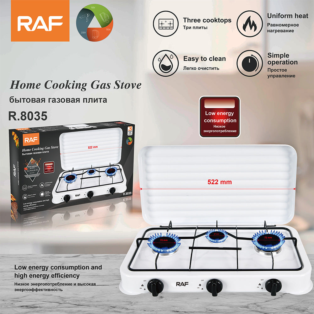 RAF Multifunctional Household Small Electric Stove Wholesale Three-Burner Gas Stove Small Household Appliance Liquefier R8035