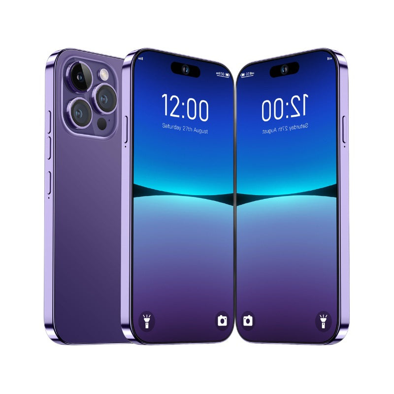 Mobile Phone i15 ProMax 7.3inch smart android phone(16+1T)130010,000 Pixels4G Net