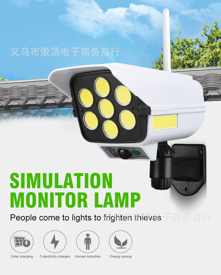 Solar Simulation Surveillance Light Outdoor Lighting LED Human Body Sensor Anti-Theft Light Garden Light Street Light