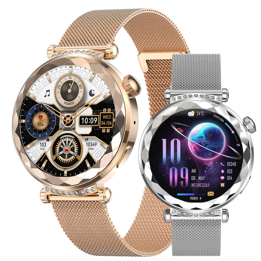HK88Smart Watch1.19inch Bluetooth Call True Heart Rate Pedometer Sleep Monitor Women's Sports Watch