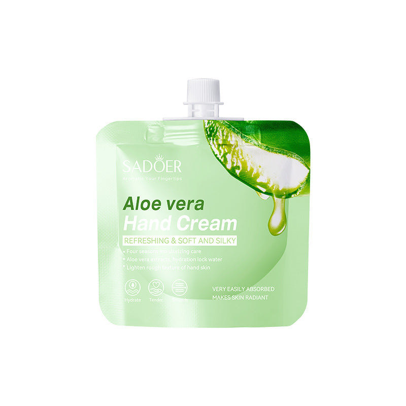 Full English Plant-Based Hand Cream in Sachet SADOER Avocado Aloe Vera Moisturizing Refreshing  Wholesale