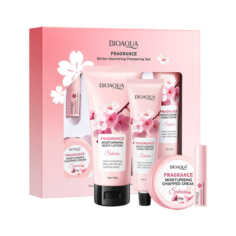 Sakura Series Winter Moisturizing Luxurious Set BIOAOUA Hydration Kit  Wholesale