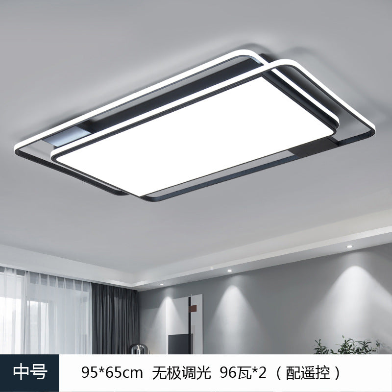 Ceiling Lamp led Living Room Lamp Rectangular Elegant Home Modern Simple Bedroom Lamp Whole House Lighting Set Combination