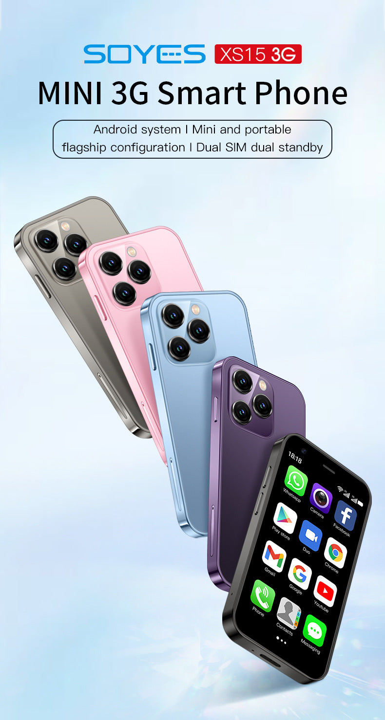 Hot Sale XS15 Mini Mobile Phone2+16G Ultra-small Pocket Android Smartphone Google Phone(Popular)