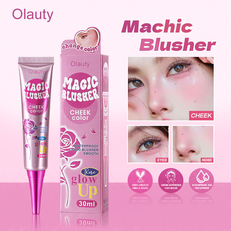 Philippines Olauty Magic Temperature-Sensitive Color-Changing Liquid Blush30ml Shimmer Smoky Eyeshadow Blush Cream Makeup
