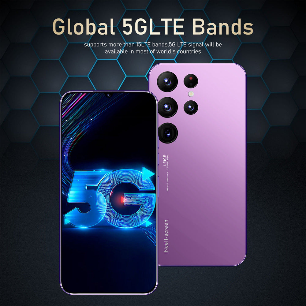 New S23Ultre Android7.3Large Screen Smart5G Mobile Phone16+1T Source Factory AliExpress TK