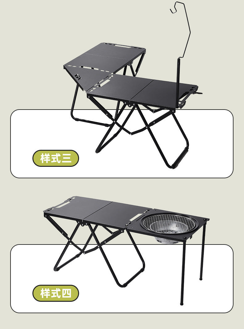 Multifunctional Patchwork IGT Tactical Table Outdoor Portable Folding Table Camping Equipment Splicable Lightweight Table