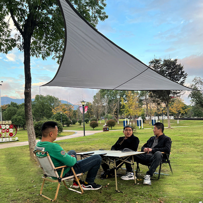 210D Sunshade Sail Camping Sun Protection Triangle Canopy Courtyard Garden Sun Protection Triangle Canopy Beach Sun Protection Sunshade Sail