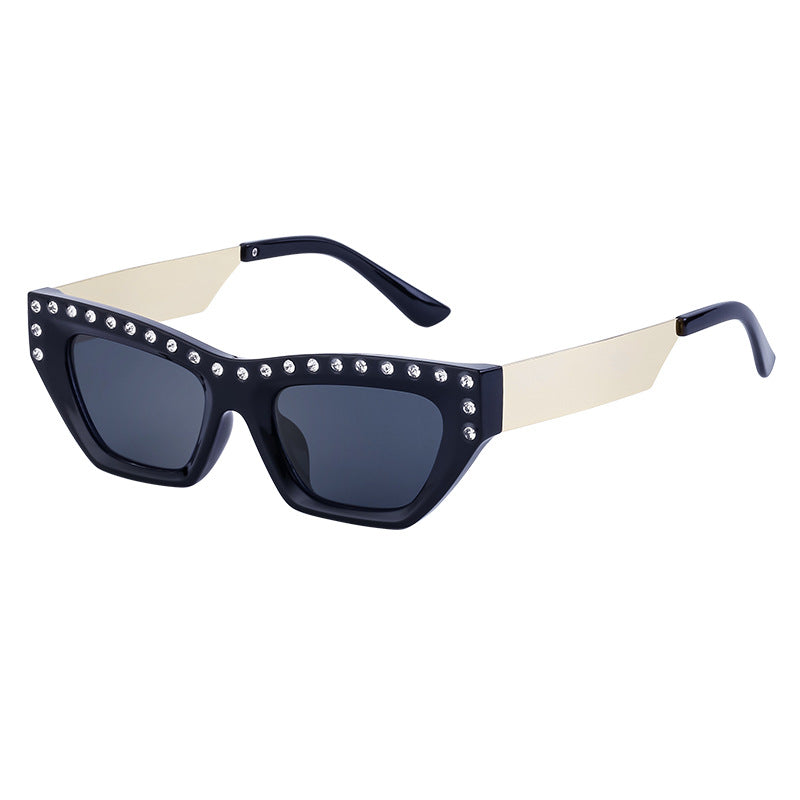 New Fashion Cat Eye Sunglasses for Women Trendy High-end Rhinestone Sunglasses Wholesale sunglasses