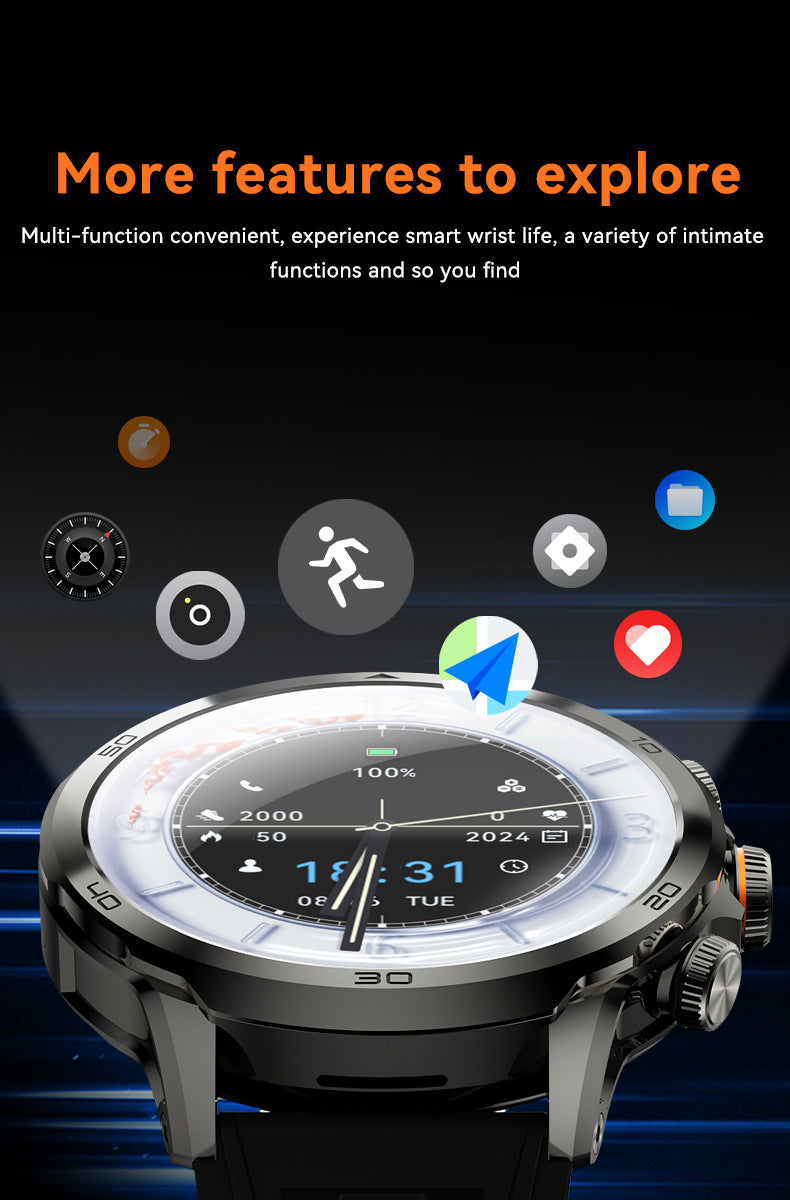 H19Smart Watch5G Global Connect Google Store APP Download Rotating Camera Video Call Photo Shooting Sports
