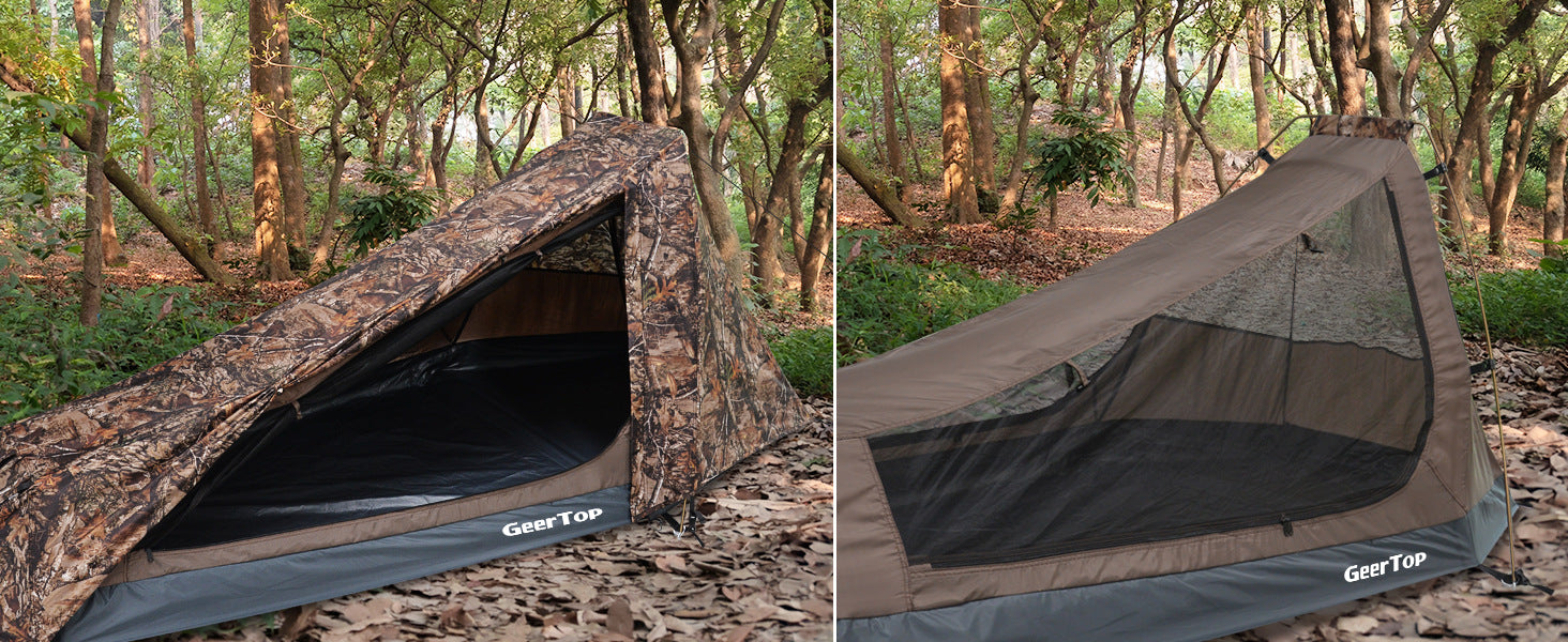 Single Tent Outdoor Camping Double Layer Tent Waterproof Pyramid Tent camping tent