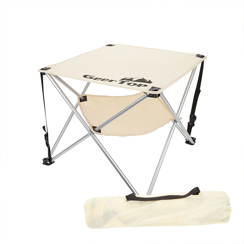 New Folding Chair Camping Lightweight Fabric Folding Table Camping Barbecue Stall Portable Mini Multifunctional Outdoor