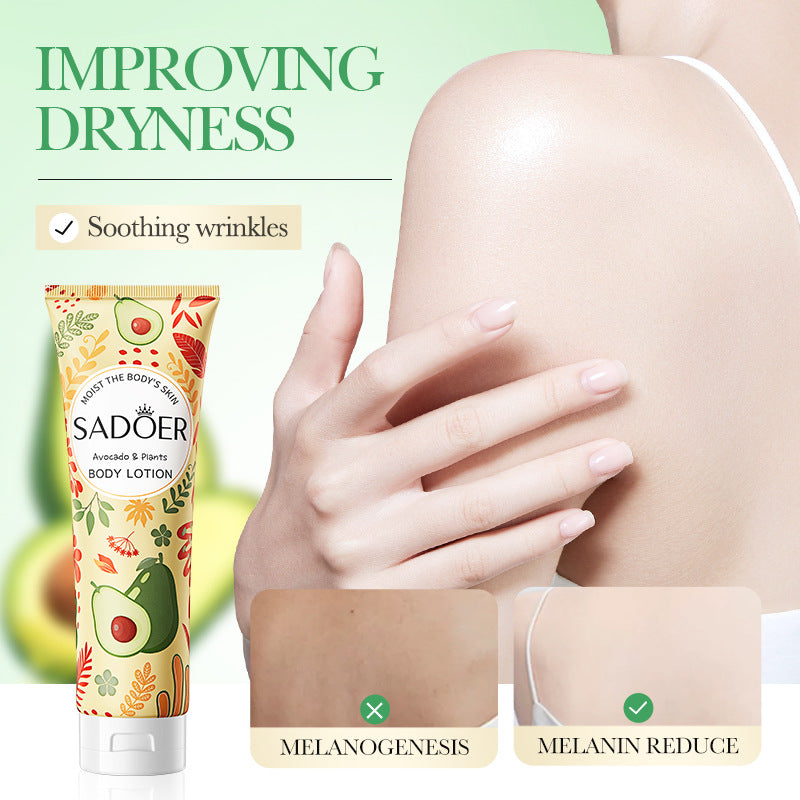 Avocado Body Lotion SADOER Autumn and winter moisturizing body cream cross-border foreign trade wholesale