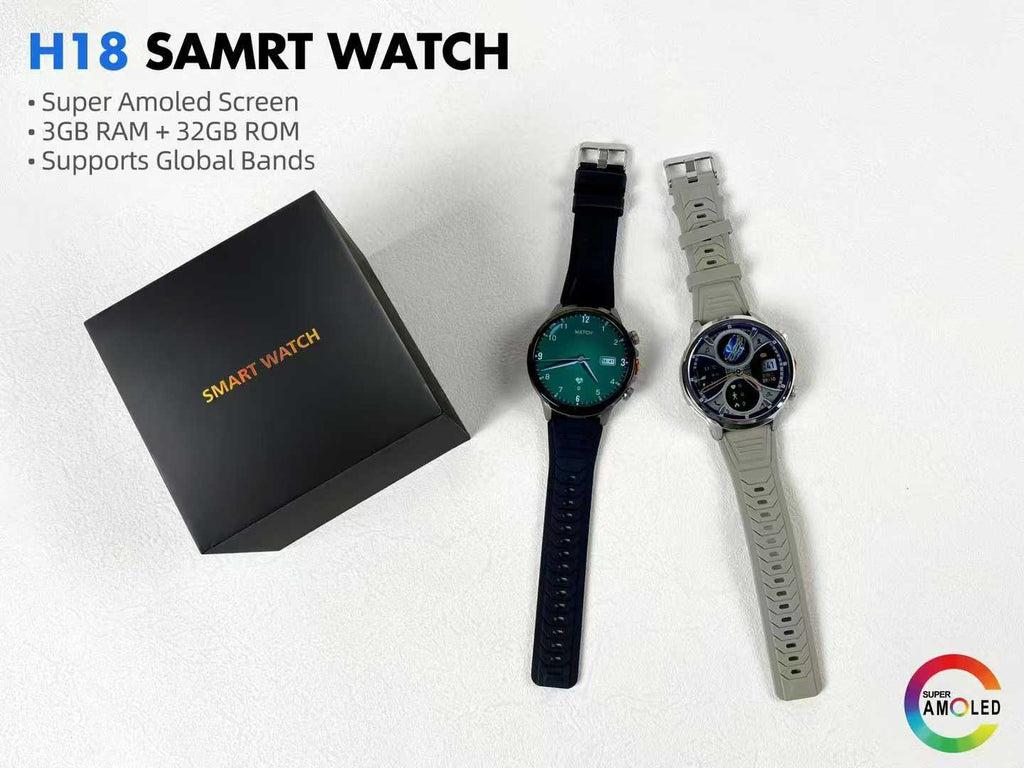 H18Smart Watch5G SIM Card Global Comm Google Store APP Download the Right Camera Video Call Independently