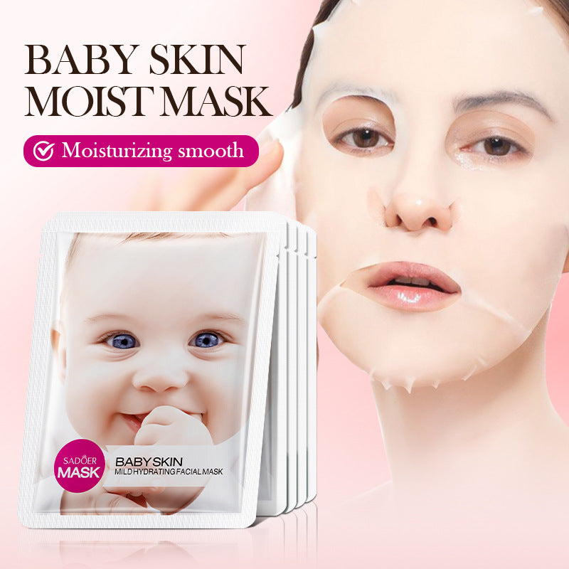 Baby Face Mask25g SADOER Moisturizing, hydrating, skin-smoothing facial mask sheets for cross-border foreign trade wholesale
