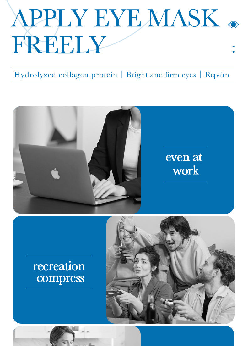 Collagen Butterfly Gel Eye Mask SADOER Improve Dark Circles and Eye Wrinkles Cross-Border Wholesale