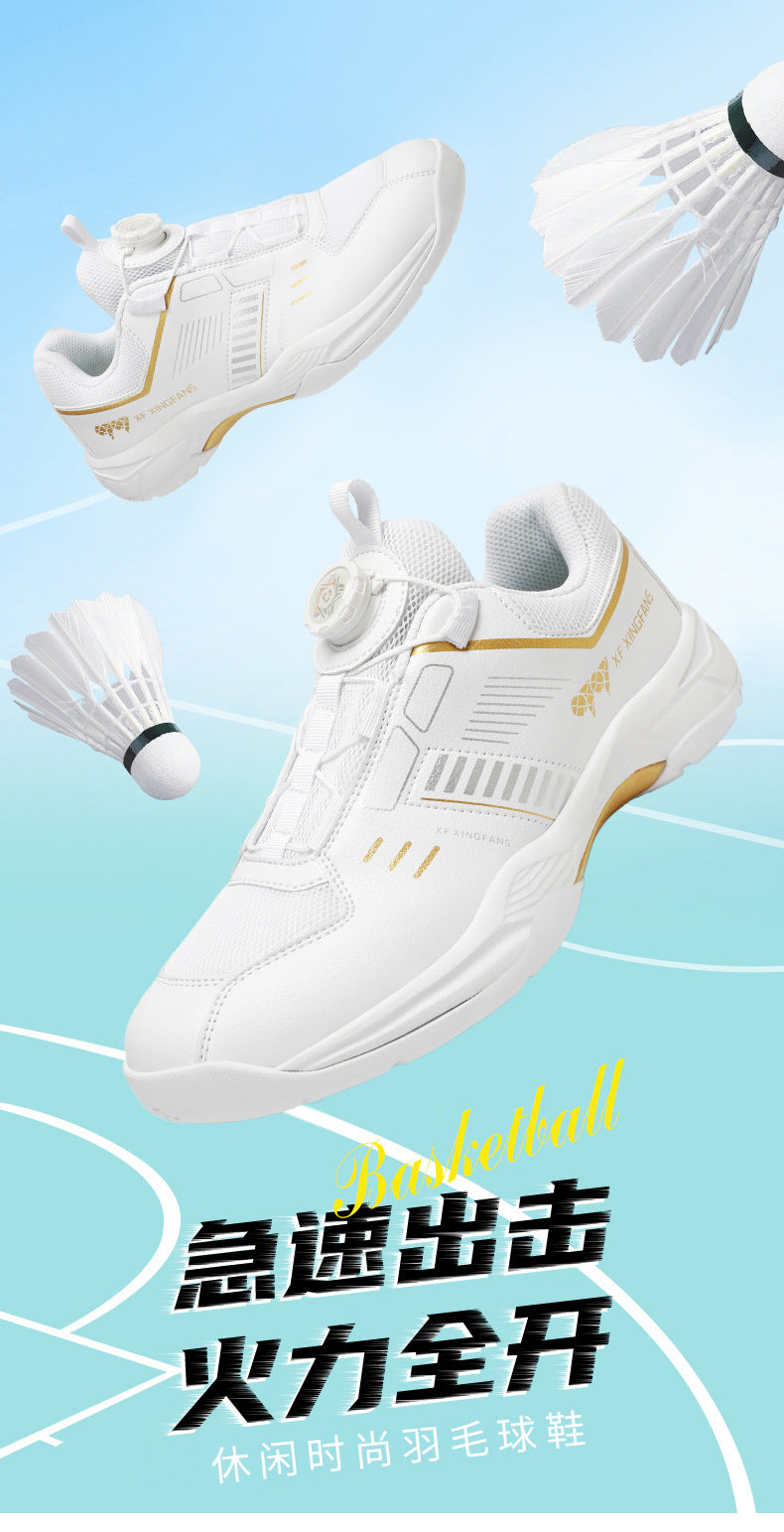 New Large Size Breathable Cushioning Anti-Slip Sneakers Table Tennis Shoes Low-Top Men's Professional Training Badminton Shoes