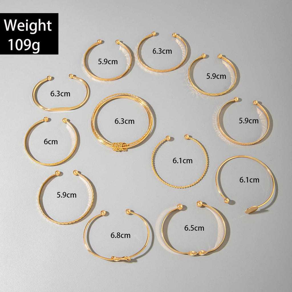 European and American Ornament Stackable Round Imitation Pearl Smooth Open Bracelet Fashion Jewelry Bracelet Wholesale