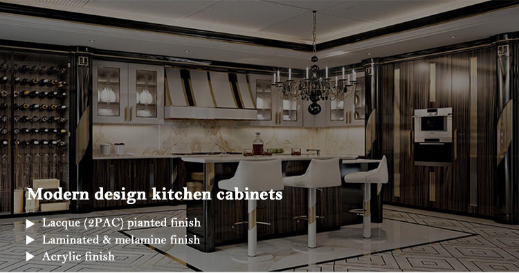 Foshan Factory Outlet Sale Kitchen Furniture Modern Lacquer Finished Kitchen Cabinets
