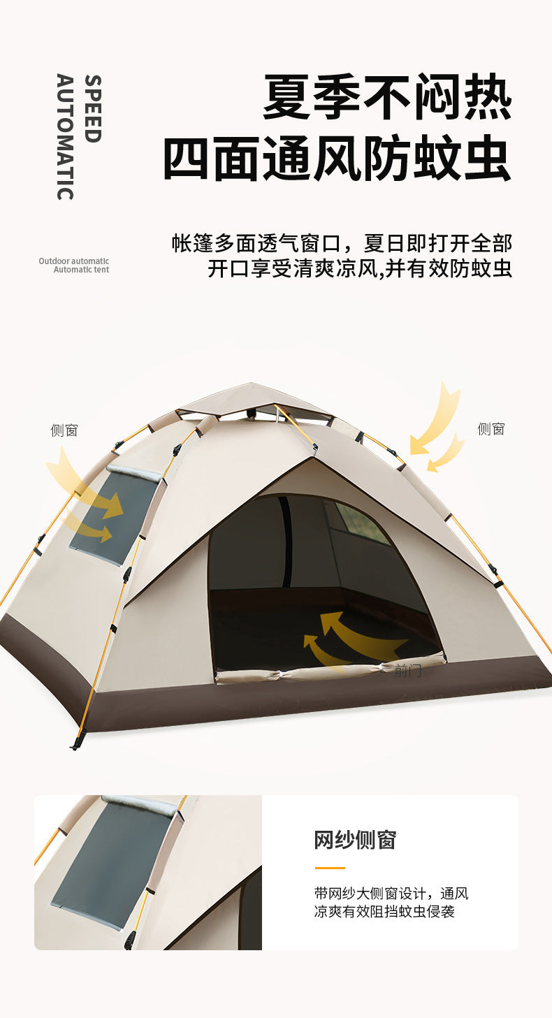 Hot-Selling Outdoor Camping Fully Automatic Waterproof Sunproof Quick-Open Tent Camping Mosquito-Proof Portable Tent Wholesale