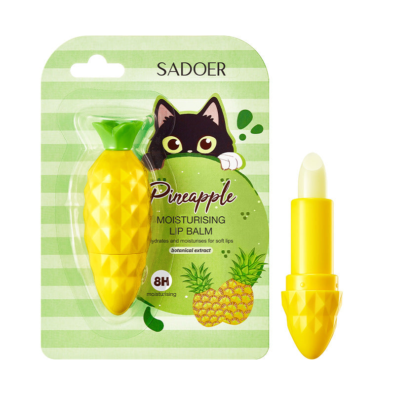 Pineapple Lip Balm SADOER Autumn and winter moisturizing lip balm wholesale for cross-border trade